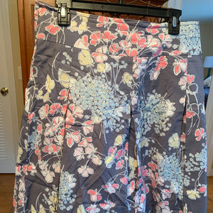 EUC Talbots Grey/Multi-color Skirt Size 10